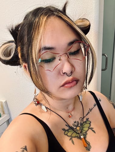 Customer photo review of Batty Eyeglasses