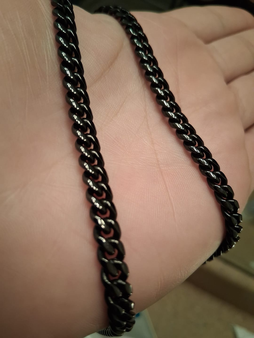 Customer photo review of (Almost Sold Out) Promise Necklace - Classic 5mm Cuban