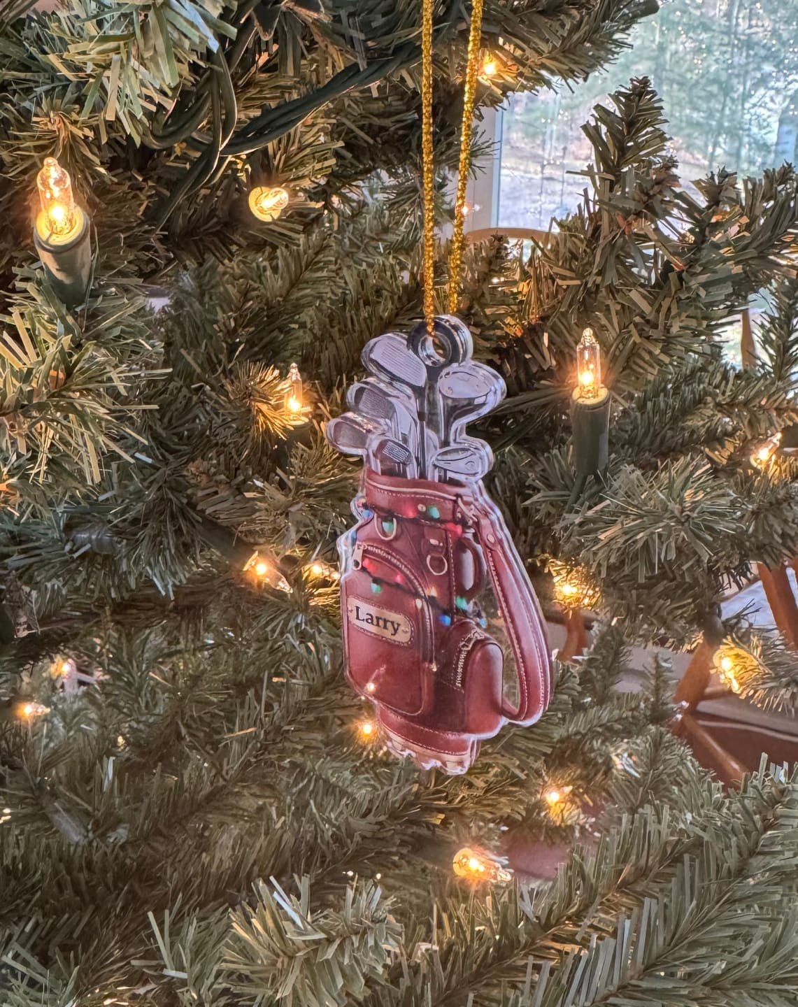 Customer photo review of Merry Christmas - Personalized Golf Ornament