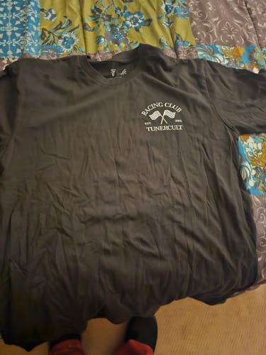 Customer photo review of MYSTERY TEE