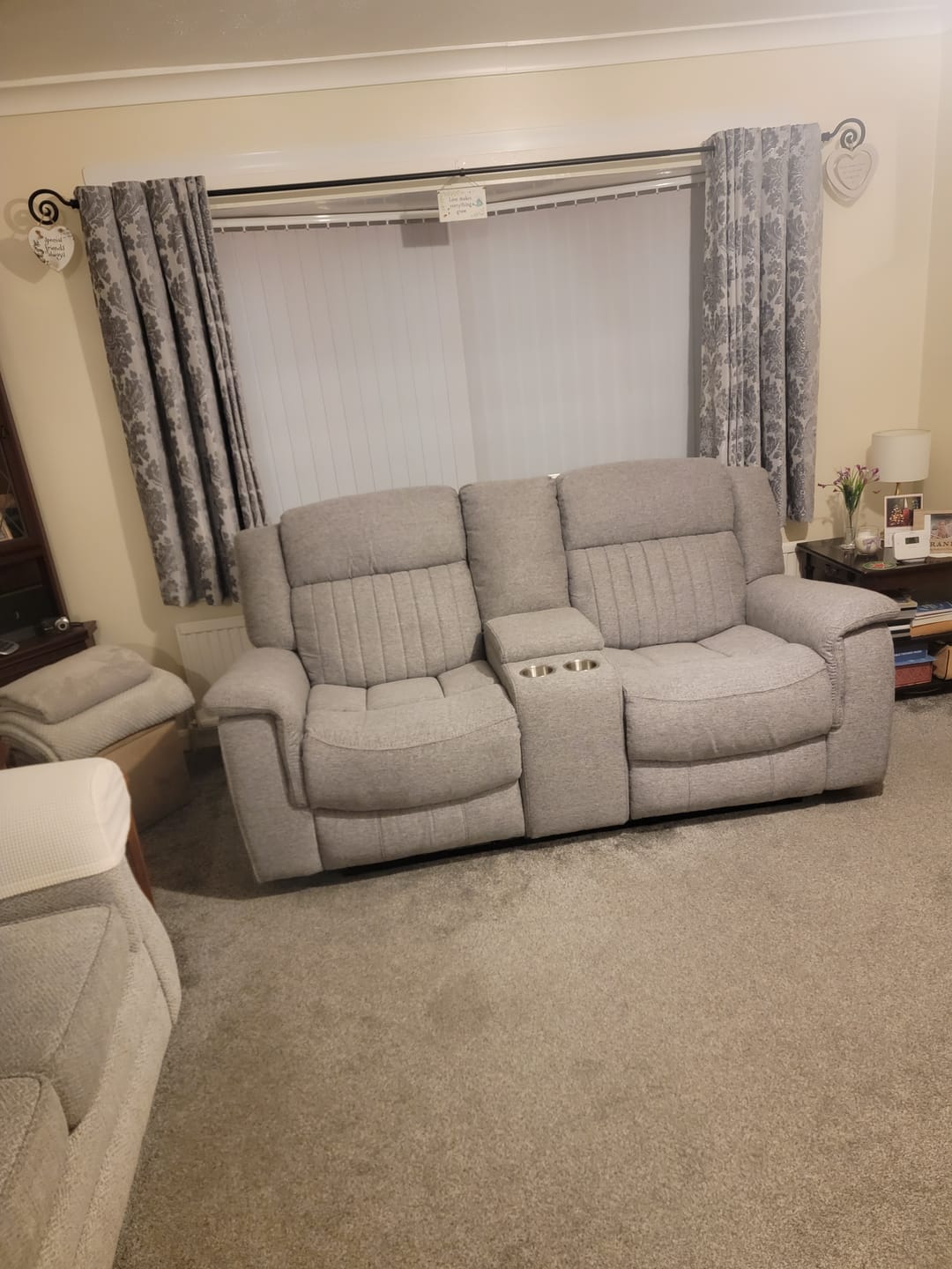 Customer photo review of Linden Recliner Sofa Grey 2 Seater
