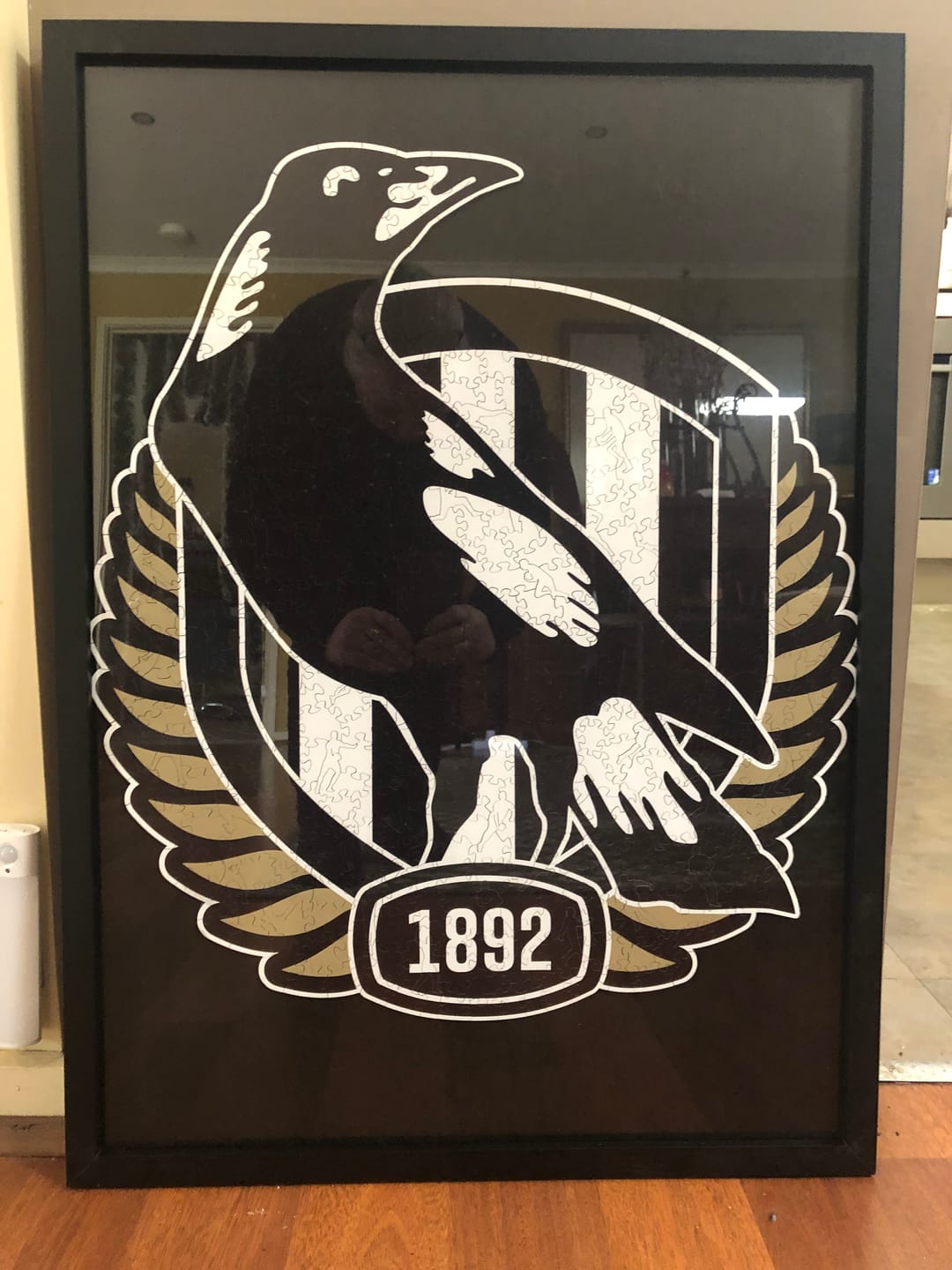 Customer photo review of Collingwood FC Logo - Wooden Puzzle