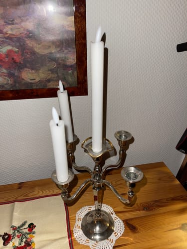 Customer photo review of Romantik LED Kronelys 15 cm - Hvid