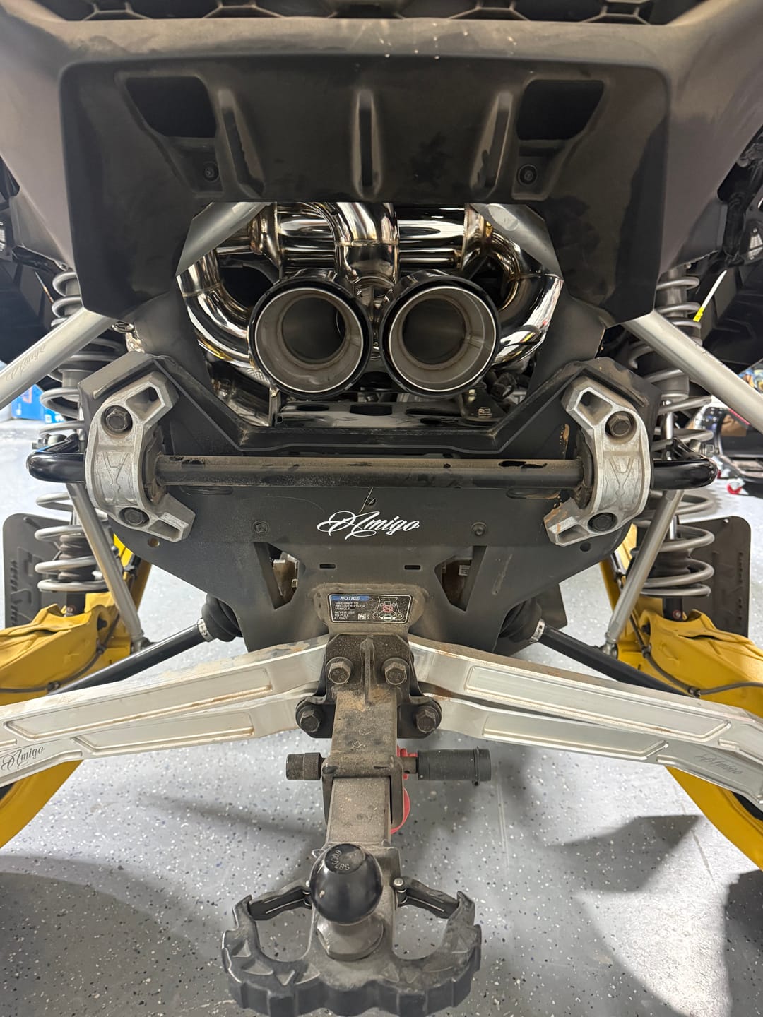 Customer photo review of RPM Maverick R Carbon / Colored Dual Exhaust Tips