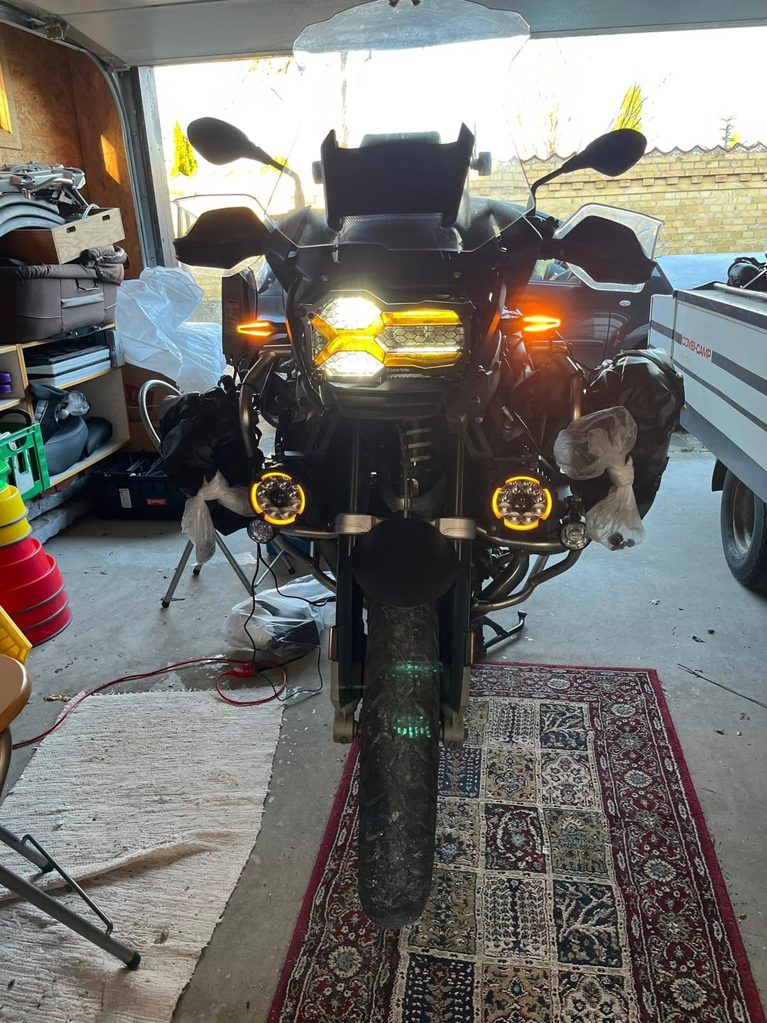 Customer photo review of Headlight Guard Kit BMW R1200/1250 GS / ADVENTURE LC (Liquid Cooled) - [Patent Pending]