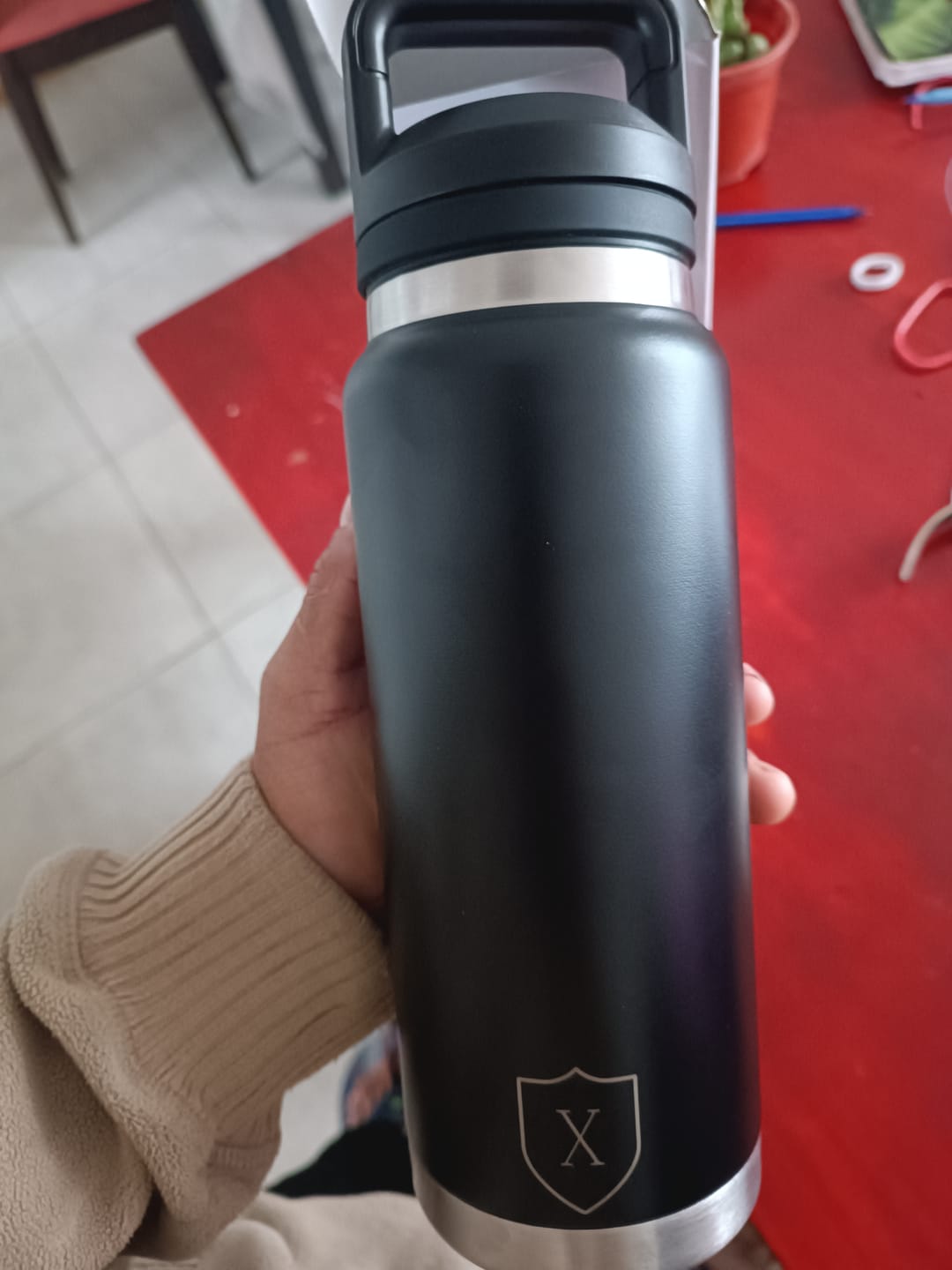 Customer photo review of Botella Térmica de Aluminio 750 ml