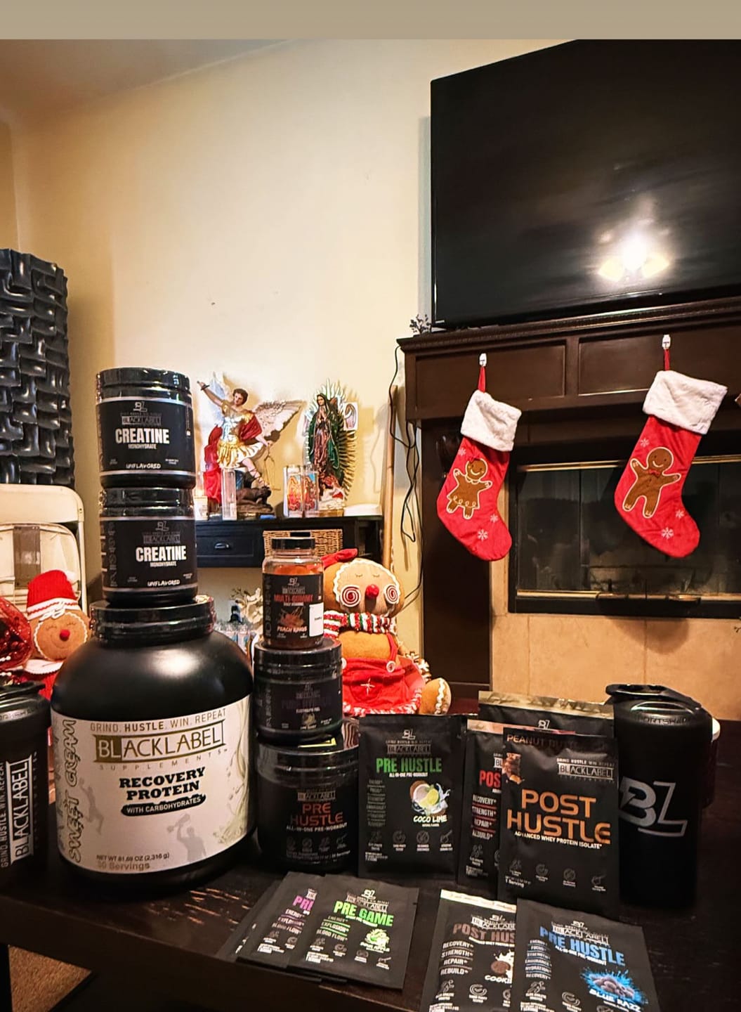 Customer photo review of PRE WORKOUT SAMPLES + SHAKER