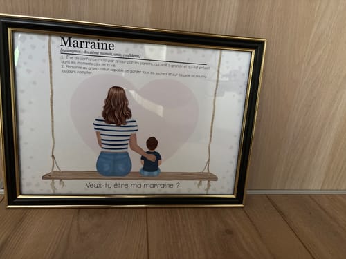 Customer photo review of Affiche Personnalisée - Maman et enfants