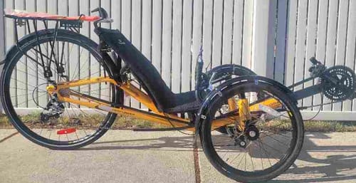 Customer photo review of Double Wide Direct Attach Battery Mount (For Some Bikes & Trikes)