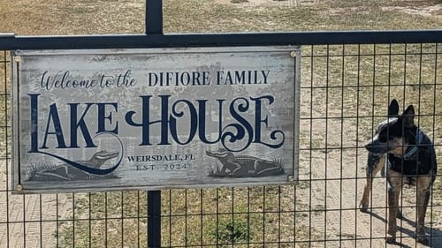 Customer photo review of Lake House Personalized Name Signs: Where Memories Set Sail