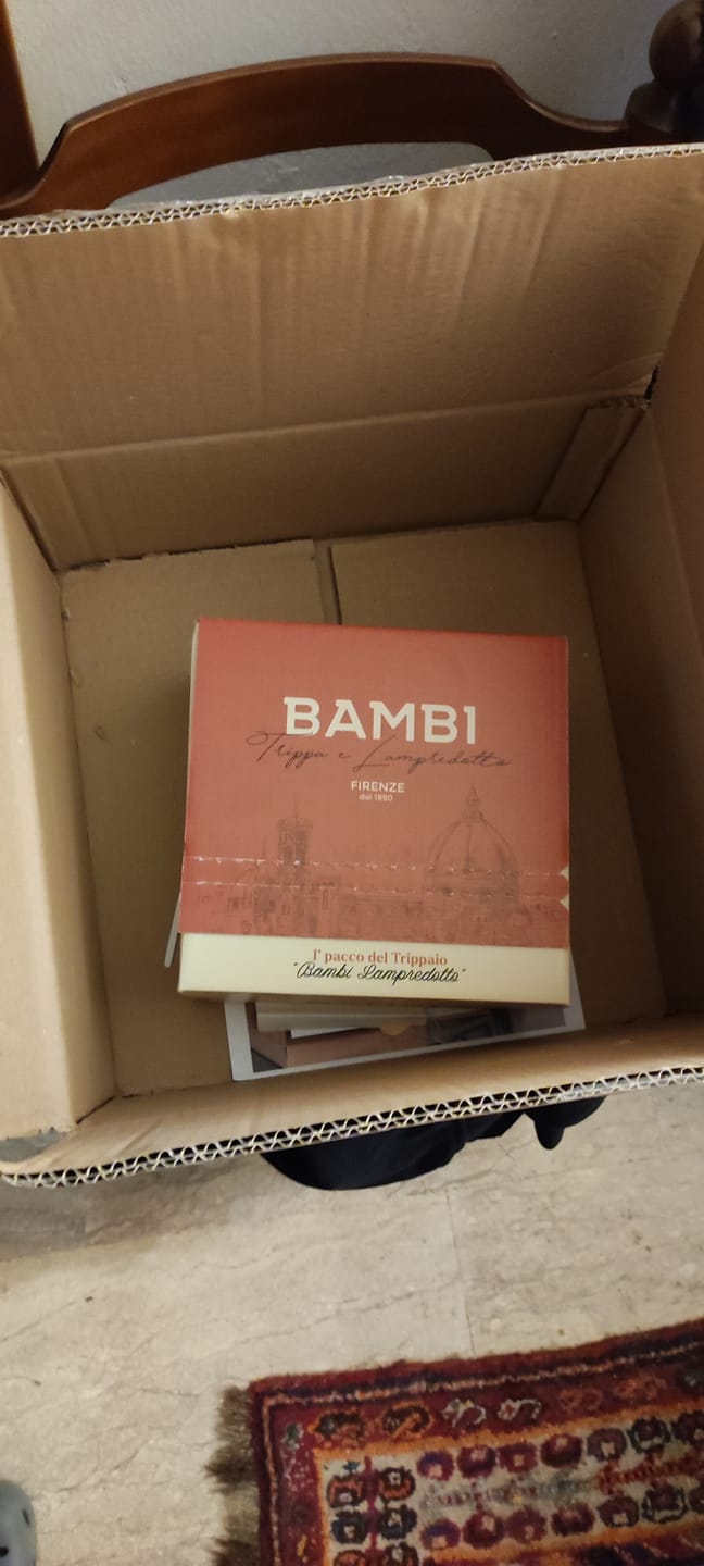 Customer photo review of Box l'Pacco del Trippaio: Lampredotto Bambi