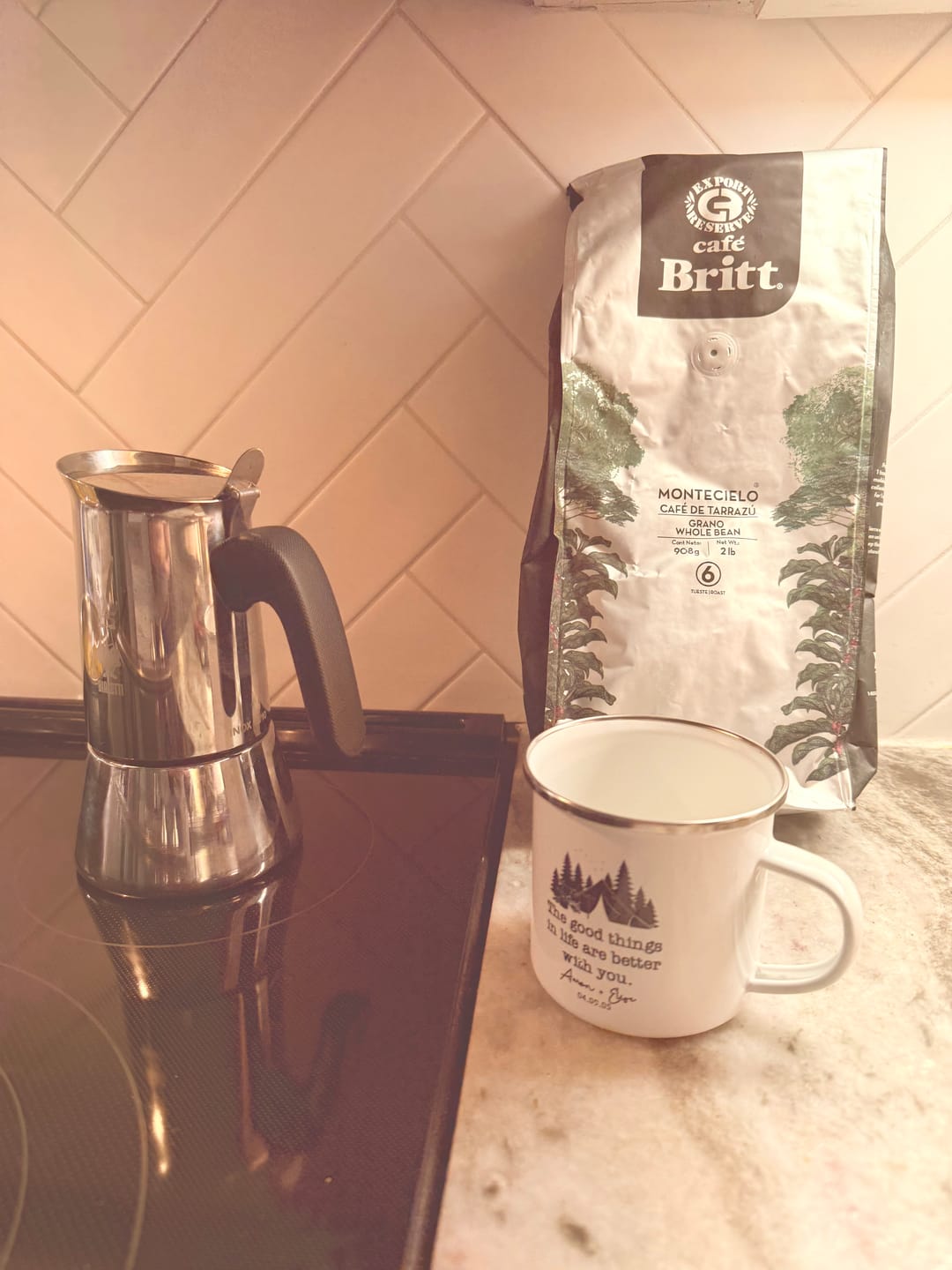 Customer photo review of COSTA RICAN MONTECIELO COFFEE FROM TARRAZÚ 2LB