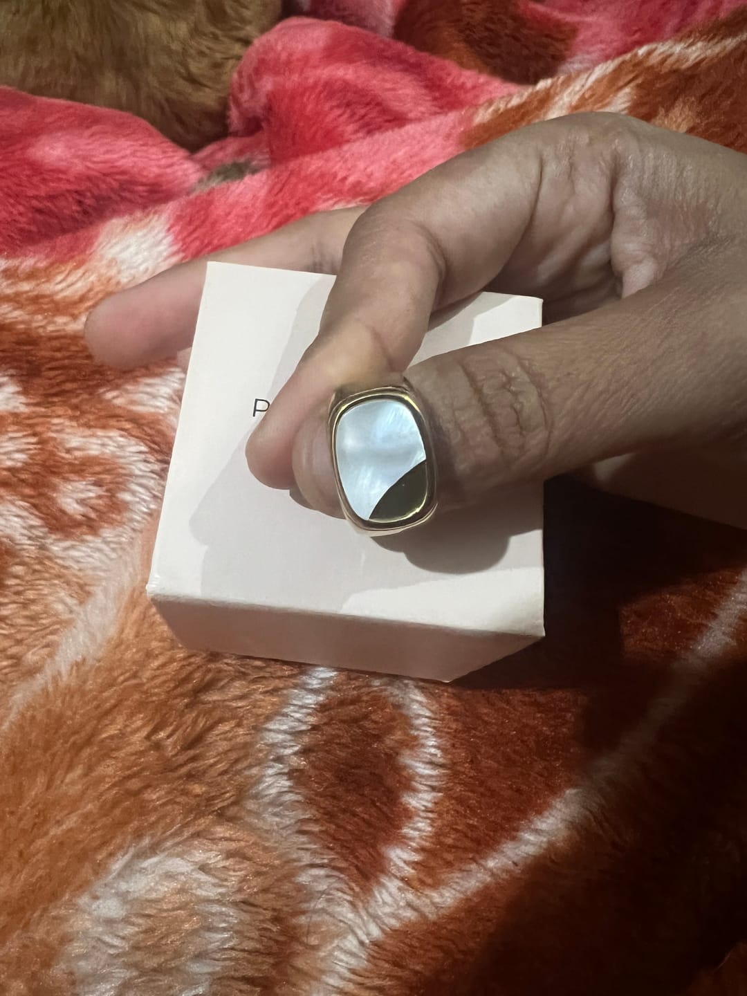 Customer photo review of Glossy Enamel Ring