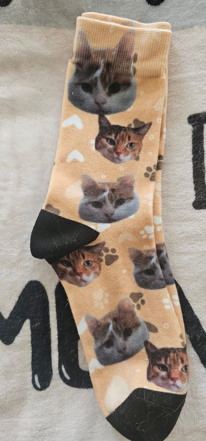Customer photo review of Dein Foto - Individuelle Socken