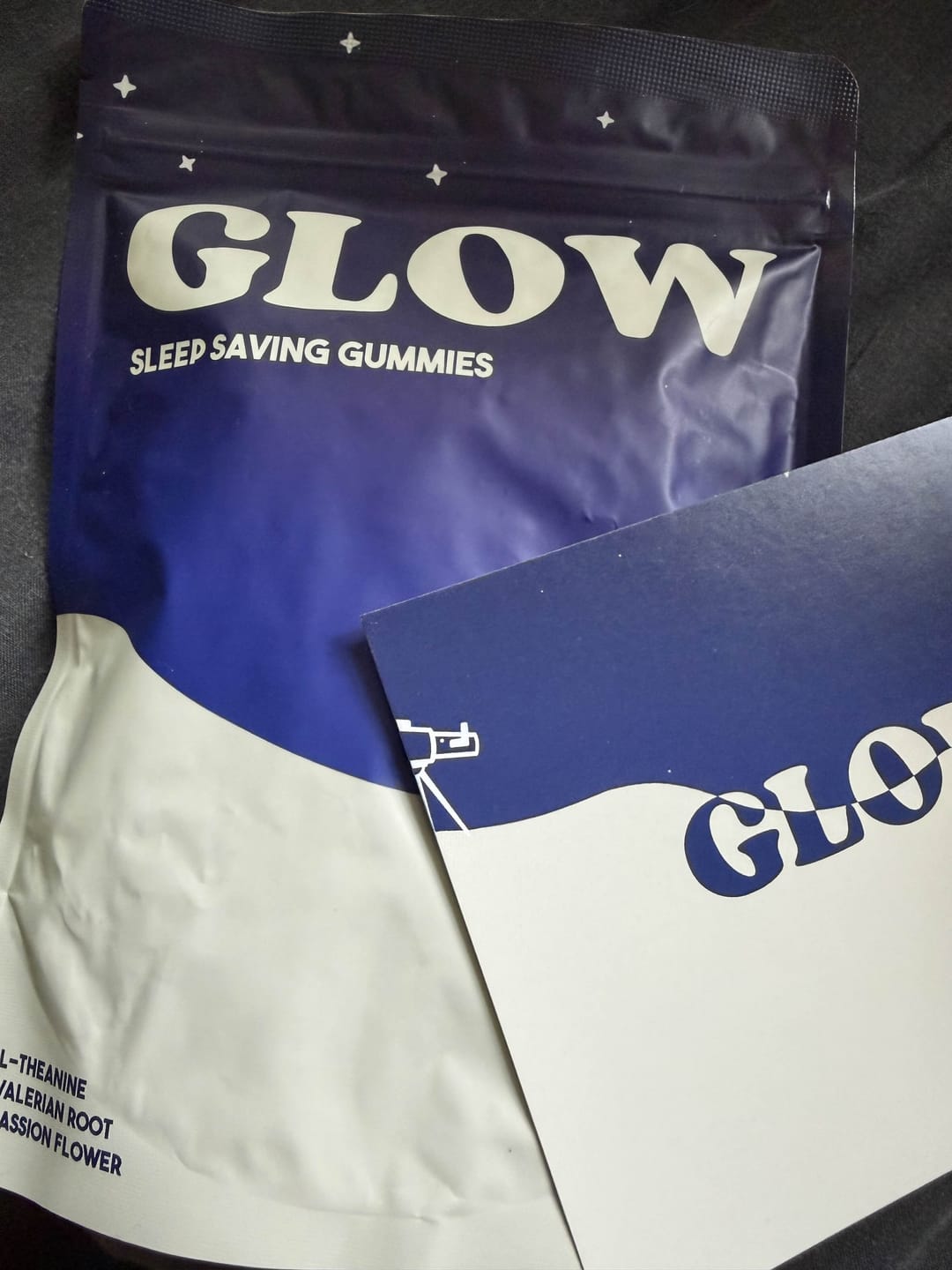 Customer photo review of Glow Sleep Saving Gummies