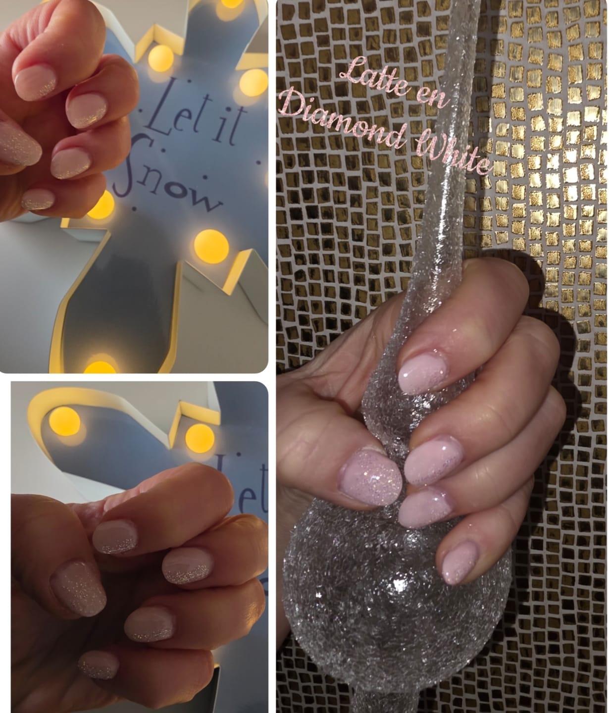 Customer photo review of Diamond White Dipping Powder