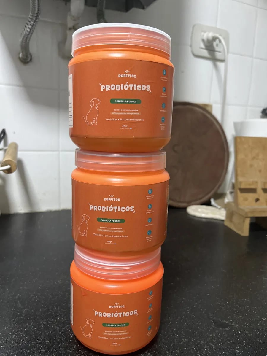 Customer photo review of Probioticos para perros | Fortalecé la salud de tu perrhijo desde adentro