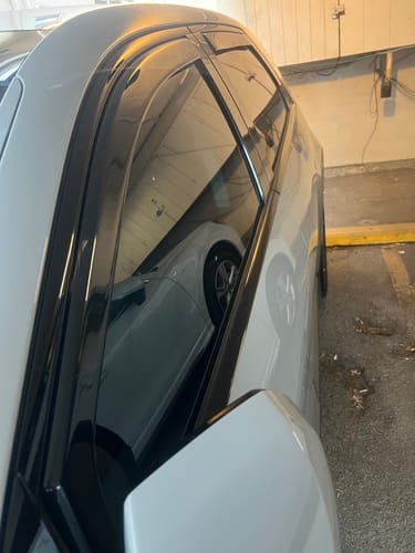 Customer photo review of Fits 2020-2025 Hyundai IONIQ5 In-Channel Window Visors Rain Sun Guards