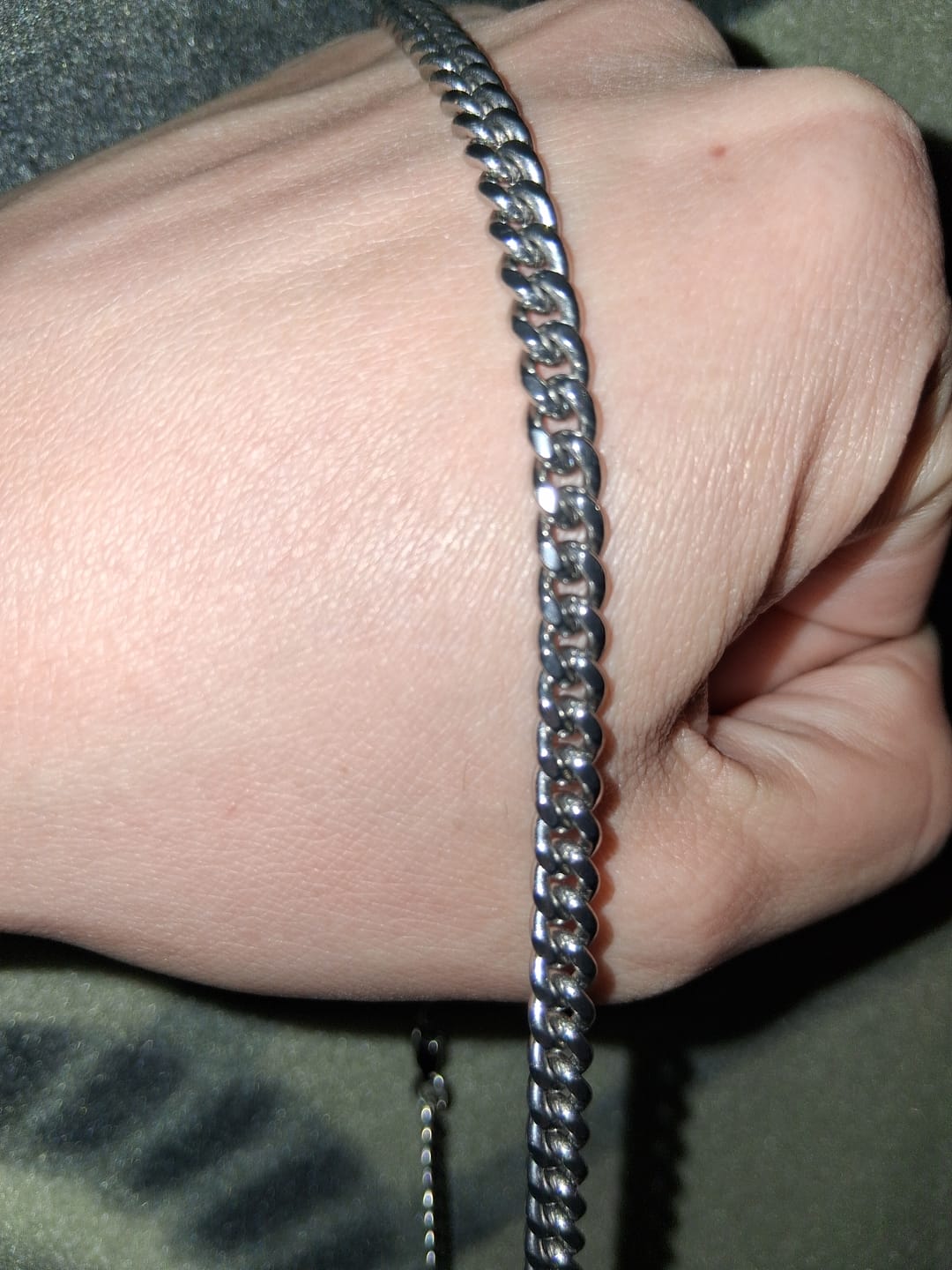 Customer photo review of To My Man Cuban Chain Necklace