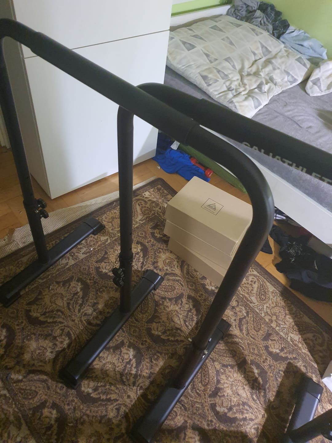 Customer photo review of Adjustable Dip Bars PREORDER