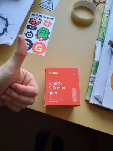 Customer photo review of Energy & Focus Gum