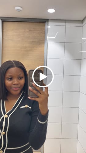 Customer video review of Mabontle 10 inch 5x5 Vietnamese SDD Bone Straight Wig