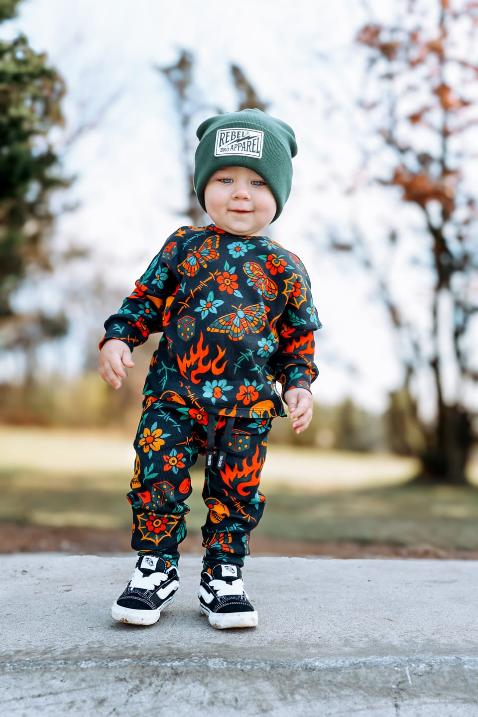 Customer photo review of Organic Ribbed Set in Inkworks