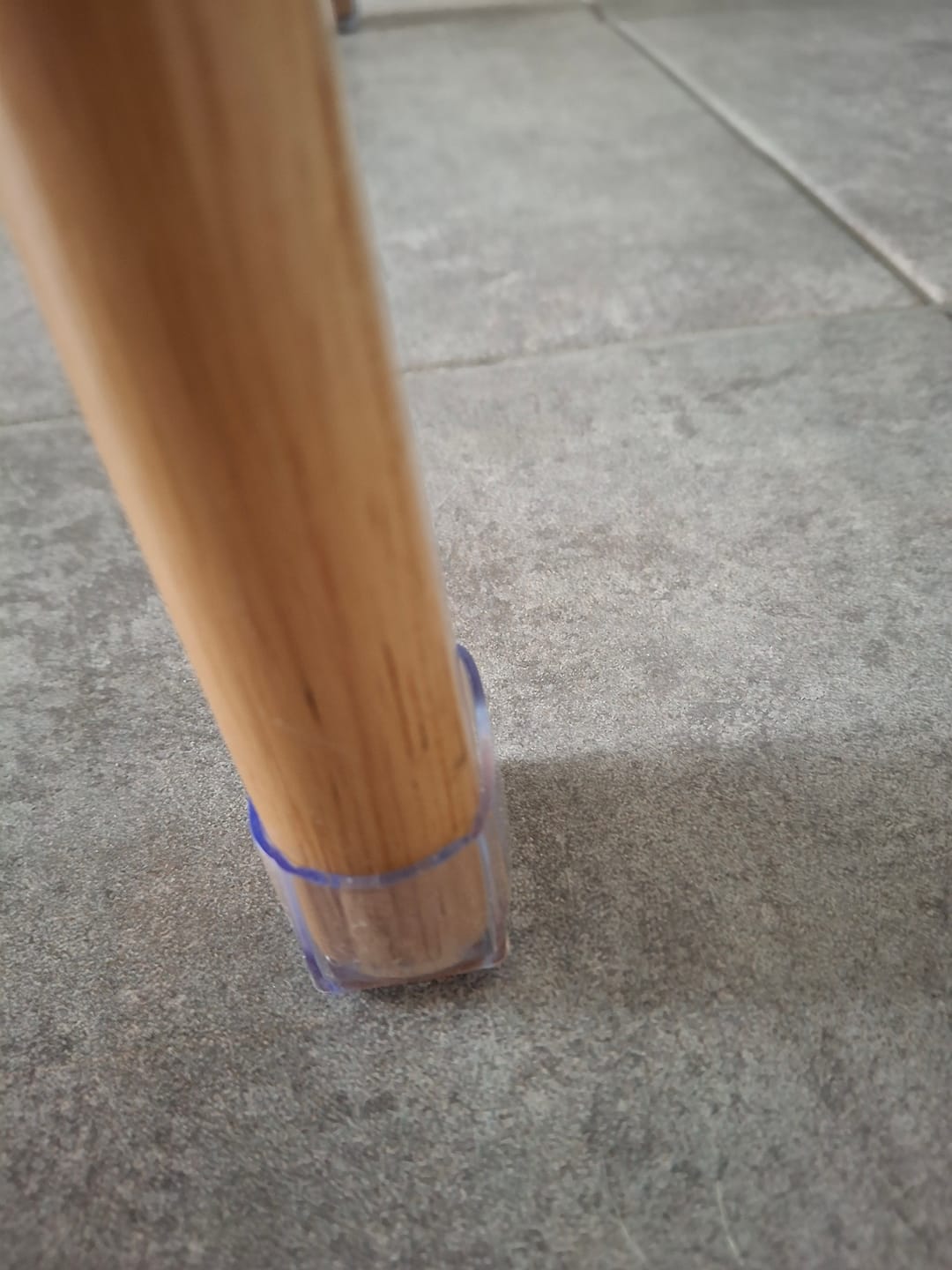 Customer photo review of Rectangular Felt Silicone Chair Leg Protectors | Extra-Durable Chair Floor Protectors