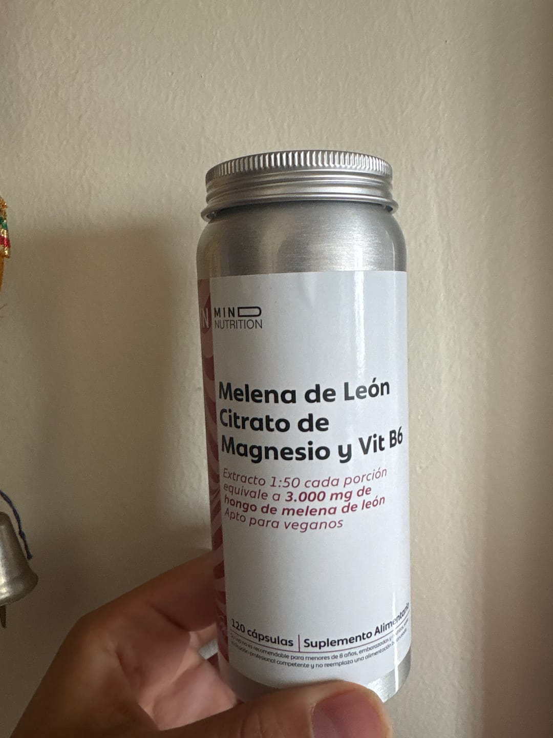 Customer photo review of Melena de León + Citrato de Magnesio + Vitamina B6
