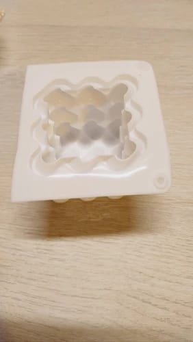 Customer photo review of Love Magic Ball Silicone Candle Mold DIY Heart Pyramid Honeycomb Candle Making Chocolate Soap Resin Mold Gifts Craft Home Decor