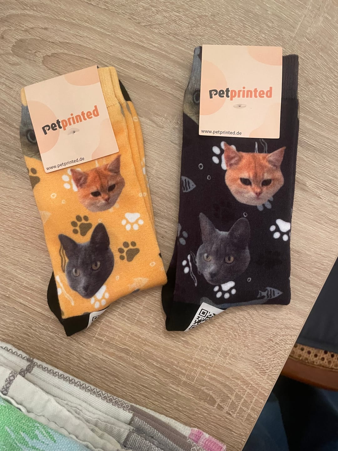 Customer photo review of Votre photo - Chaussettes personnalisées