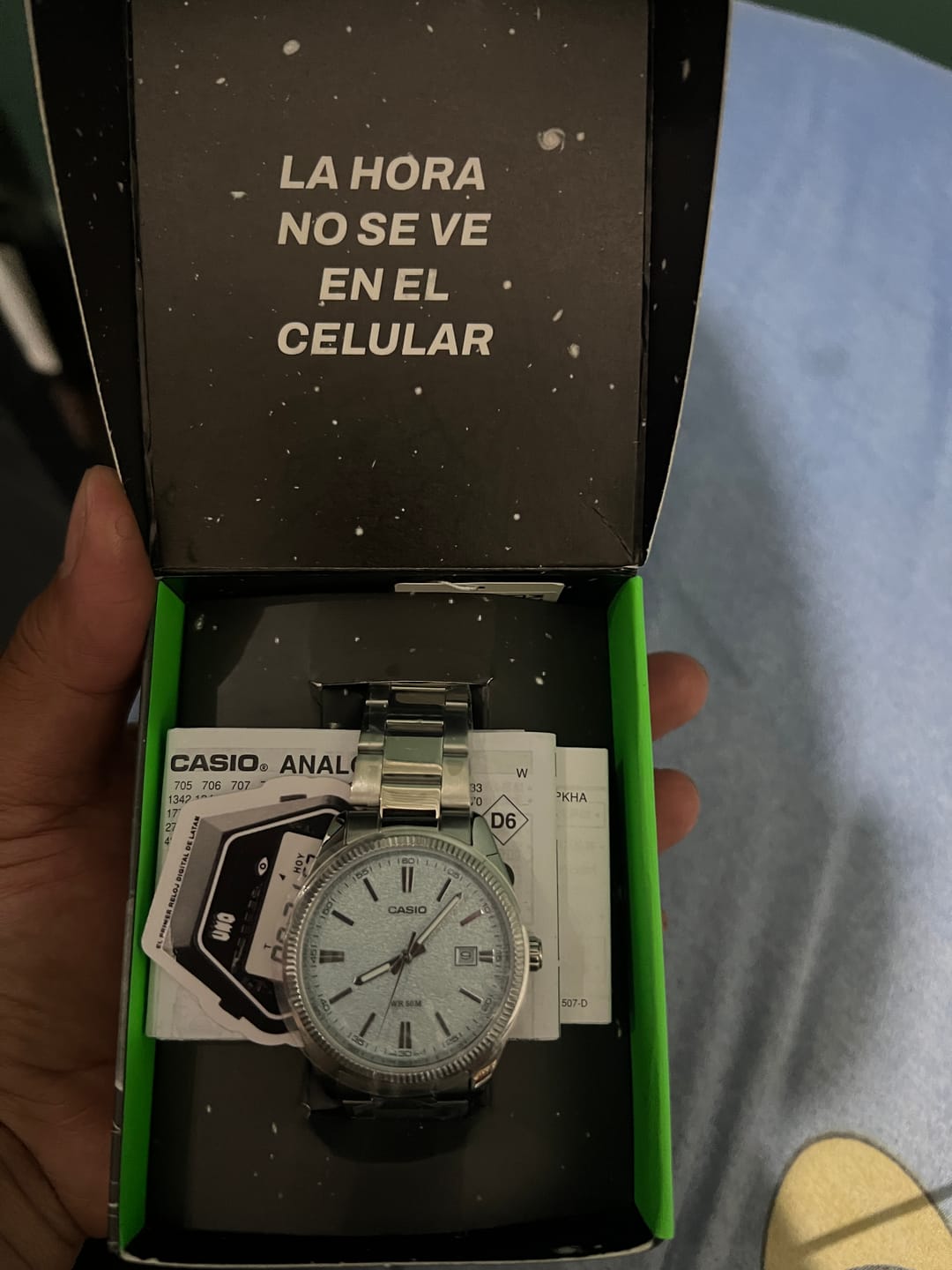 Customer photo review of Reloj Casio Análogo MTP-1302DA-2A2 Celeste 38,5mm