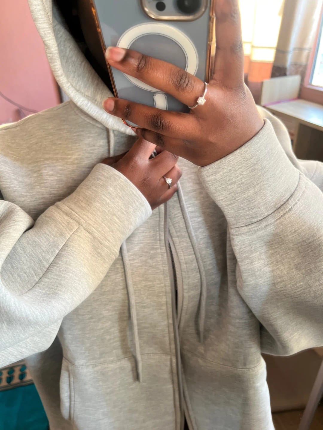 Customer photo review of Eveline Zip-Up Hoodie
