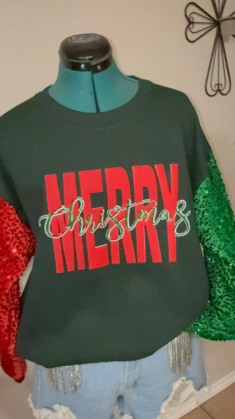 Customer photo review of Red Sequins Velvet