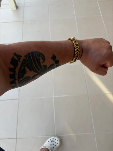 Customer photo review of 15mm Miami Curb Cuban Bracelet