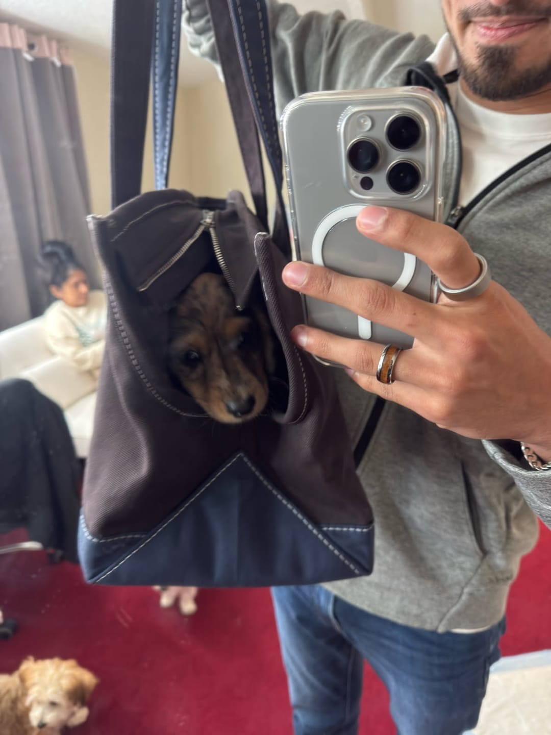 Customer photo review of Boat Canvas Zipper Tote - Various Colors