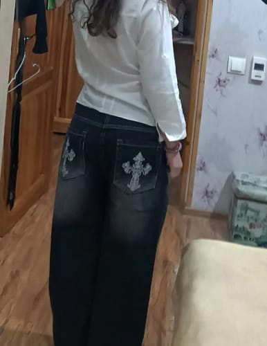 Customer photo review of 'SKULL CATHEDRAL' JEANS