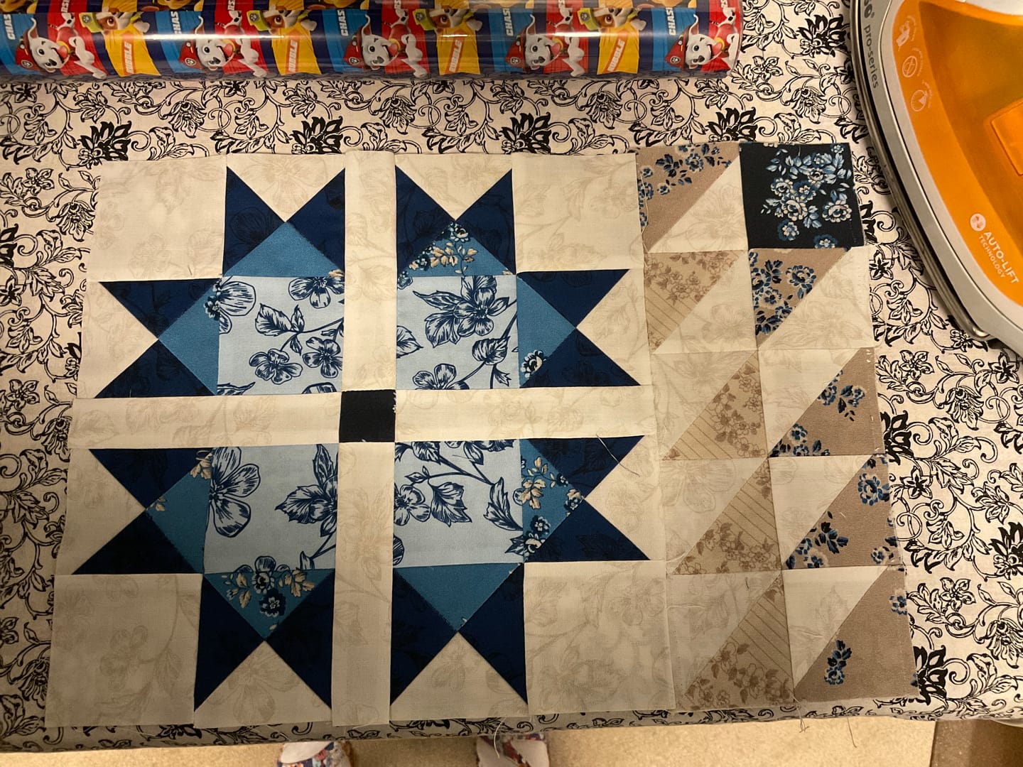 Customer photo review of Block Of The Month - Tulip Bellflower (104.5" x 104.5")