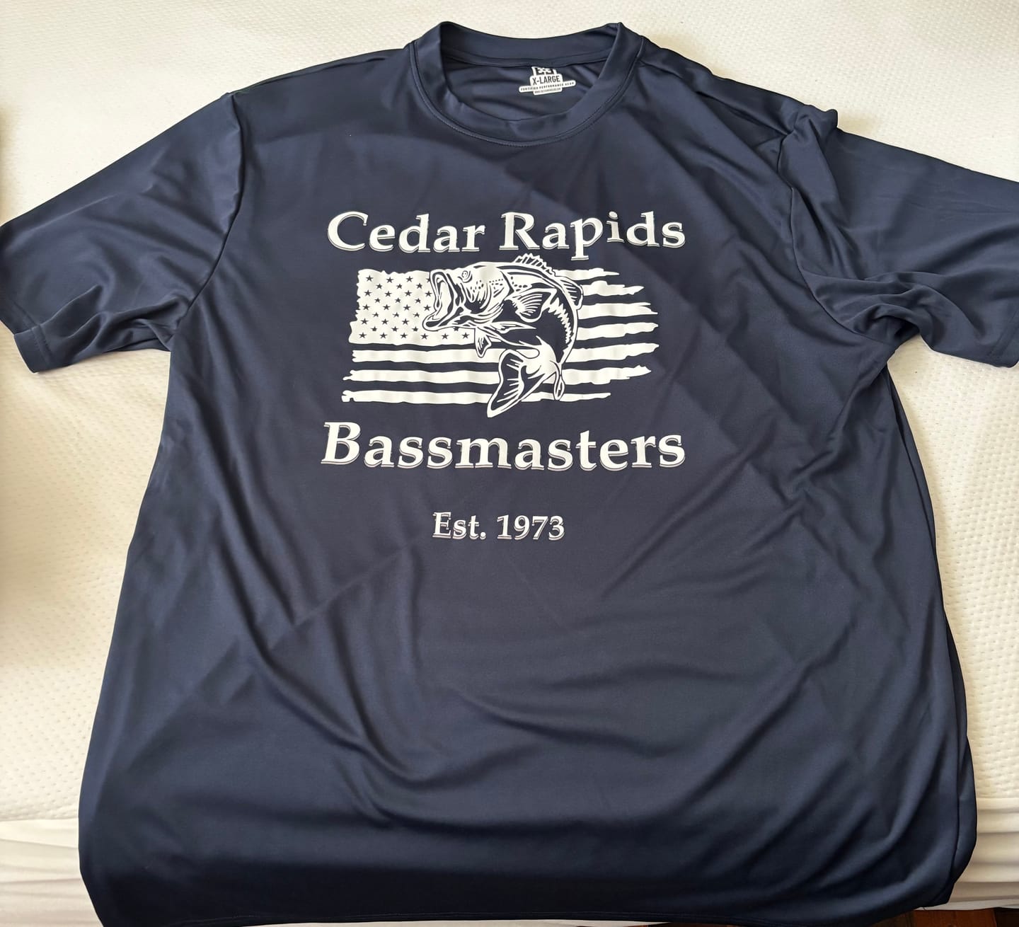 Customer photo review of AC Navy - Custom UPF Short Sleeve Shirt