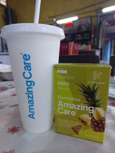 Customer photo review of Pack 4x Electrolitos Mix Sabores + Vaso Regalo