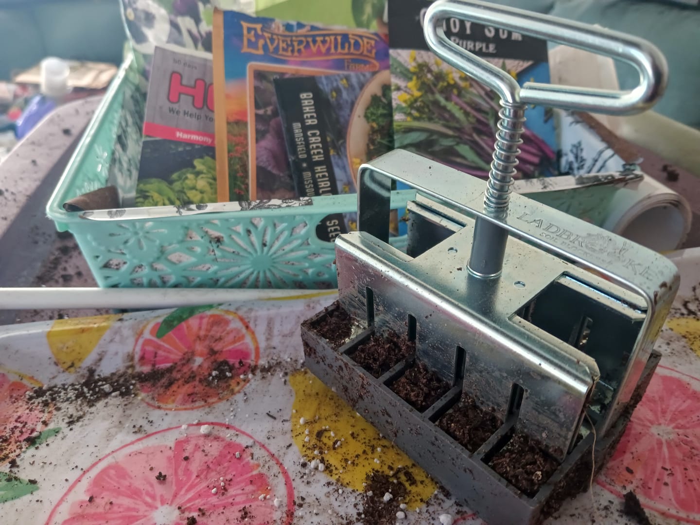 Customer photo review of Soil Block Maker Small 20 Cells