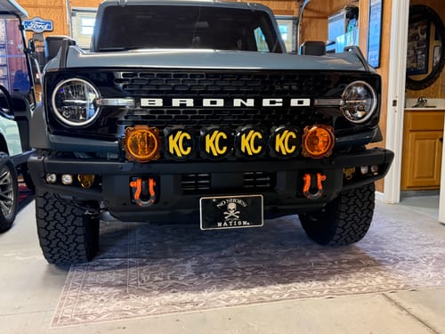 Customer photo review of Fog Pocket LED Light Kit - Steel Bumper - Ford Bronco 2021 +