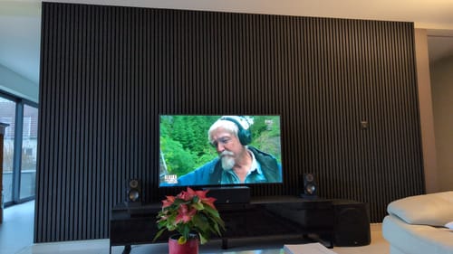 Customer photo review of Panneau acoustique en bois | Chêne Noir | De première qualité