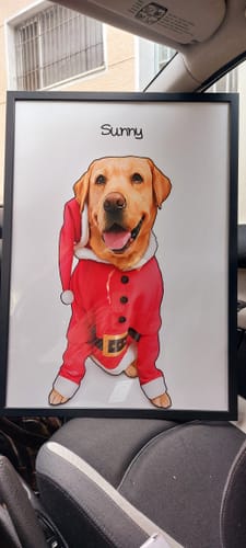 Customer photo review of Πορτραίτο Κατοικίδιου - Πόστερ με κάδρο