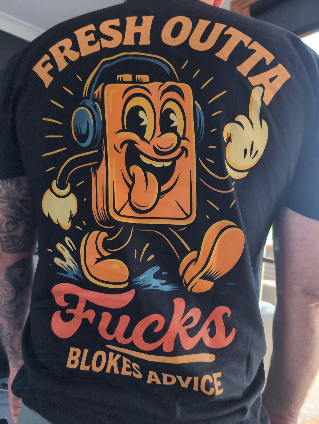 Customer photo review of Fresh Outta Tee - Black