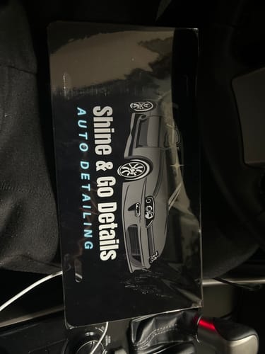 Customer photo review of Create Your Own Custom Magnetic License Plate Cover