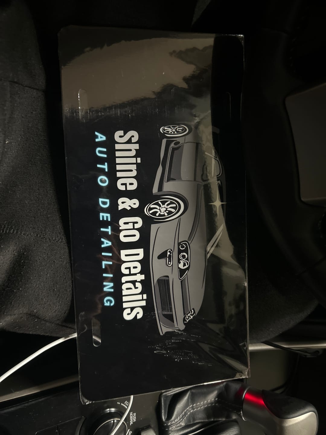 Customer photo review of Create Your Own Custom Magnetic License Plate Cover