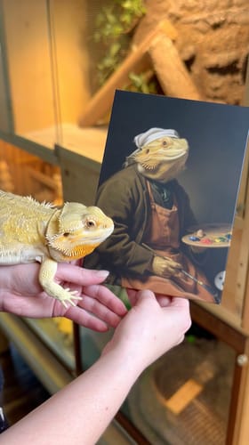 Customer photo review of Artzuzu Custom Portrait For Pets - The Drawer