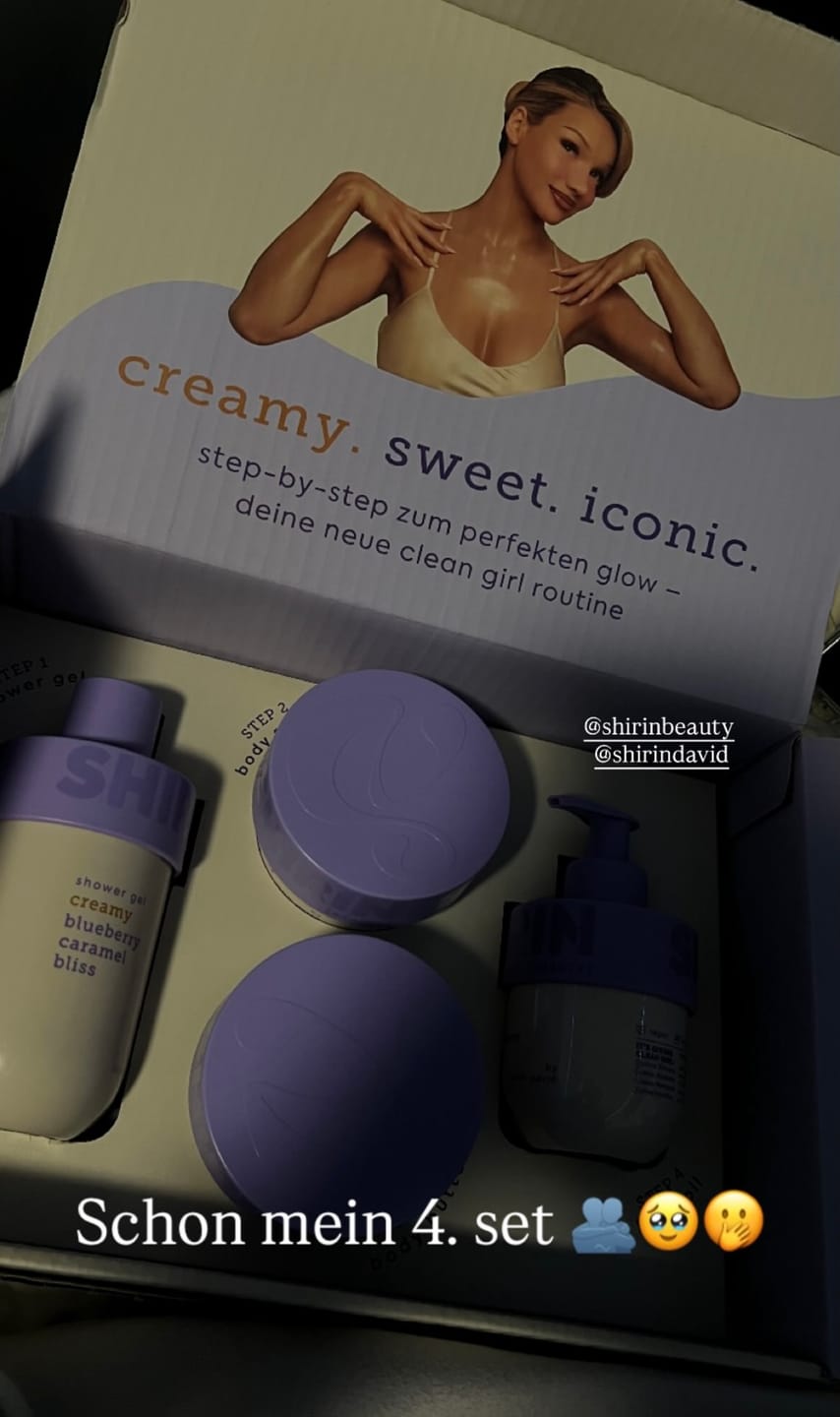 Customer photo review of Glow-Girl Set Creamy Blueberry Caramel Bliss