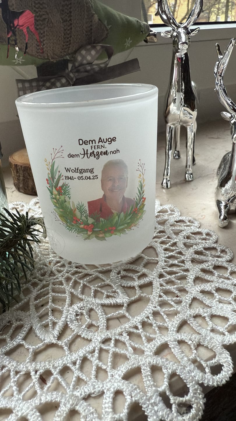 Customer photo review of Bei euch - Personalisiertes Teelicht